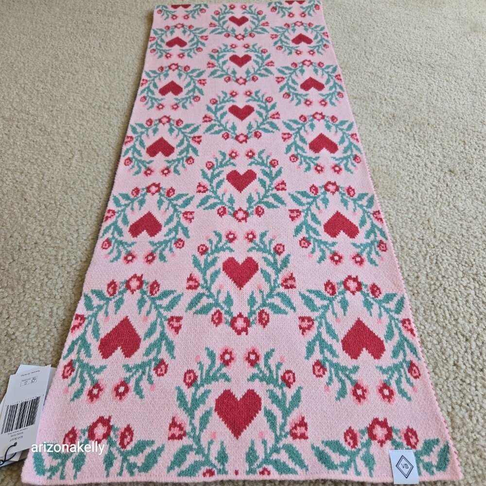 NWT Vera Bradley Knit Heart Scarf - Picture 8 of 8